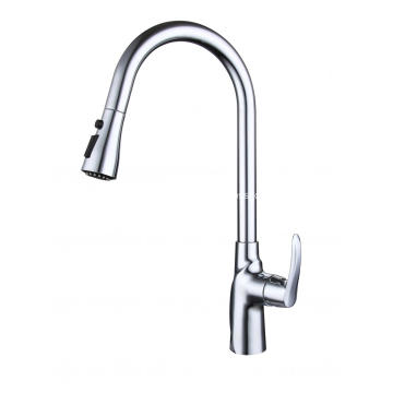 Modern Chrome Pull Down Kitchen Faucets For Sink